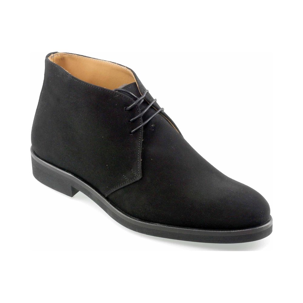 The Perth chukka boot in black suede.